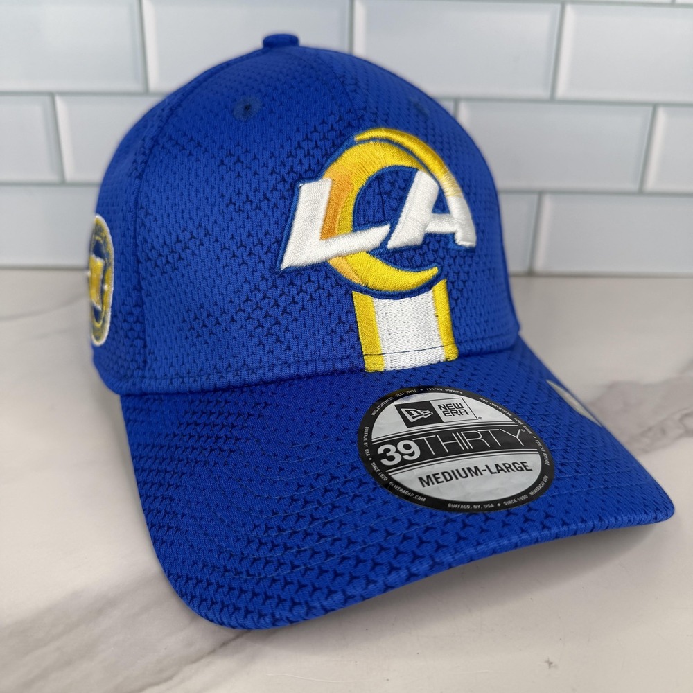 Los Angeles Rams Hat Cap Fitted Mens Medium-Large NFL Football 39THIRTY New Era